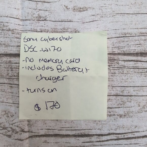 Sony Cyber-shot DSC-W170 Digital Camera Silver 10.1MP + Charger & Case - Picture 10 of 10